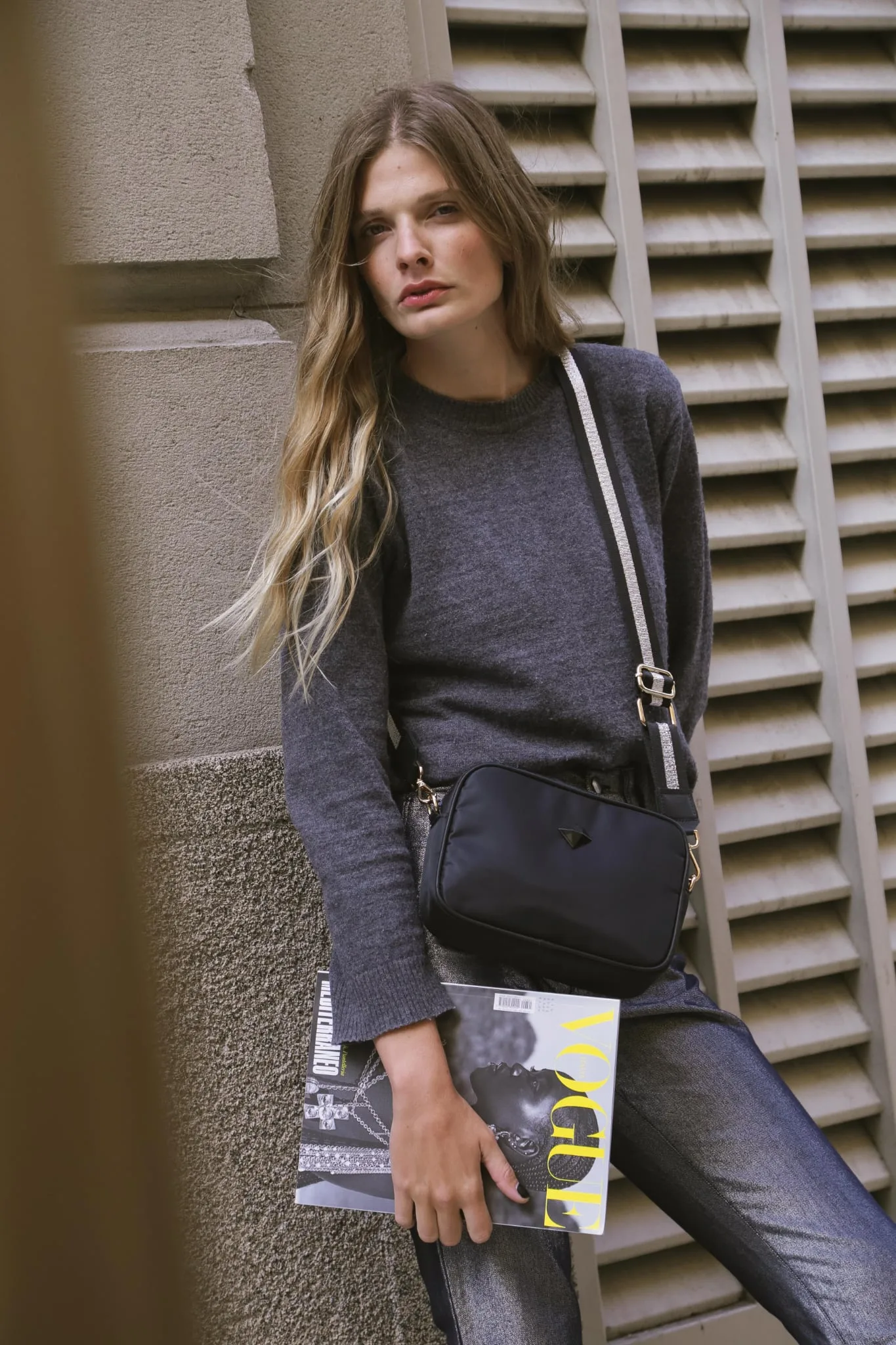 Bandolera Nina MF - Negra - Imagen 5